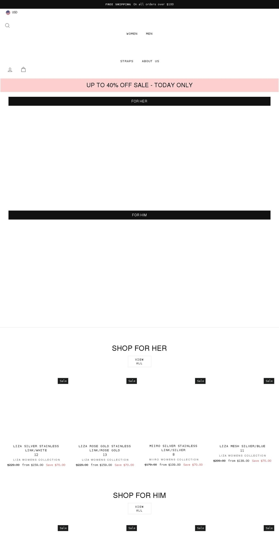 nemawatches.com shopify website screenshot