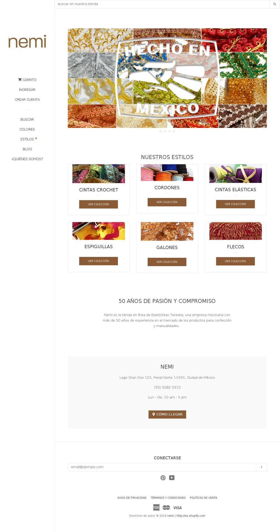 nemi.store shopify website screenshot