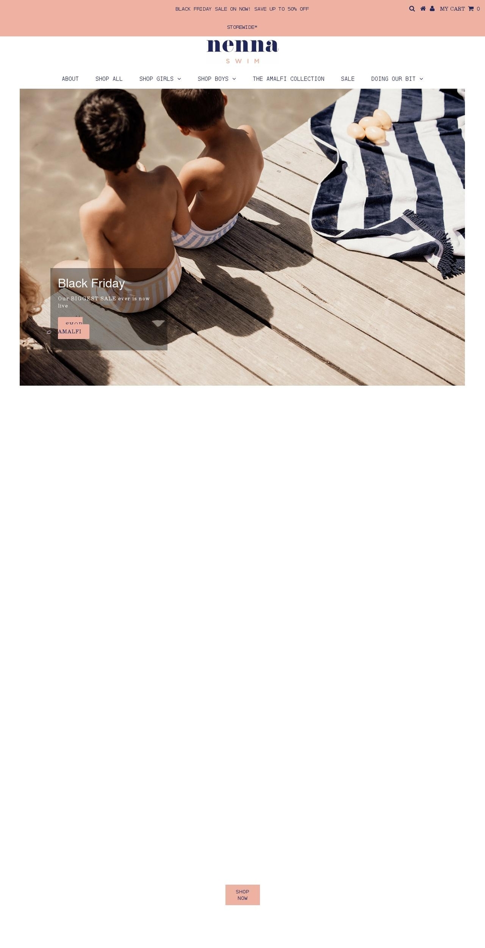 nennaswim.com.au shopify website screenshot