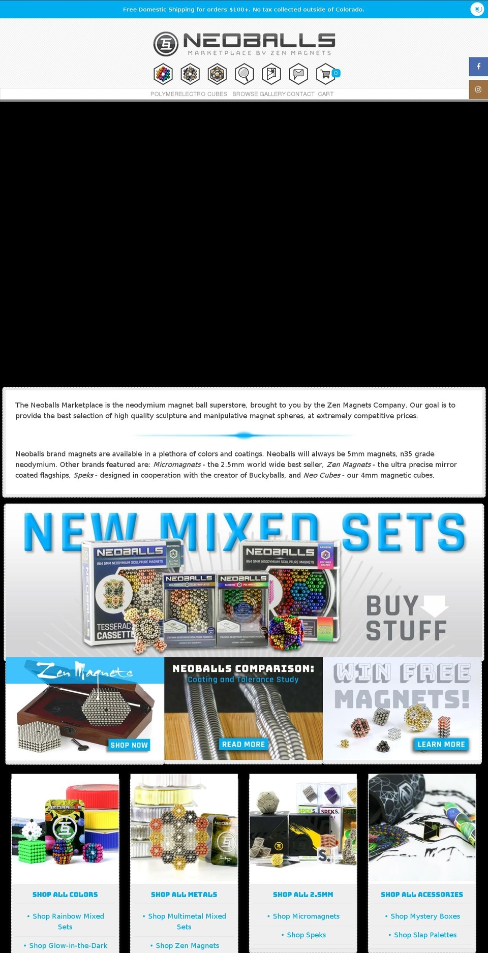 2017 Neoballs - Fastor 2.0 + Fixed Header Shopify theme site example neoballs.com