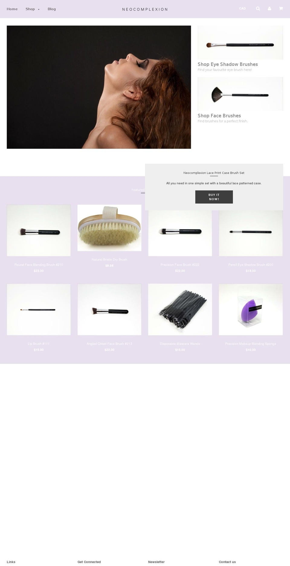 neocomplexion.com shopify website screenshot