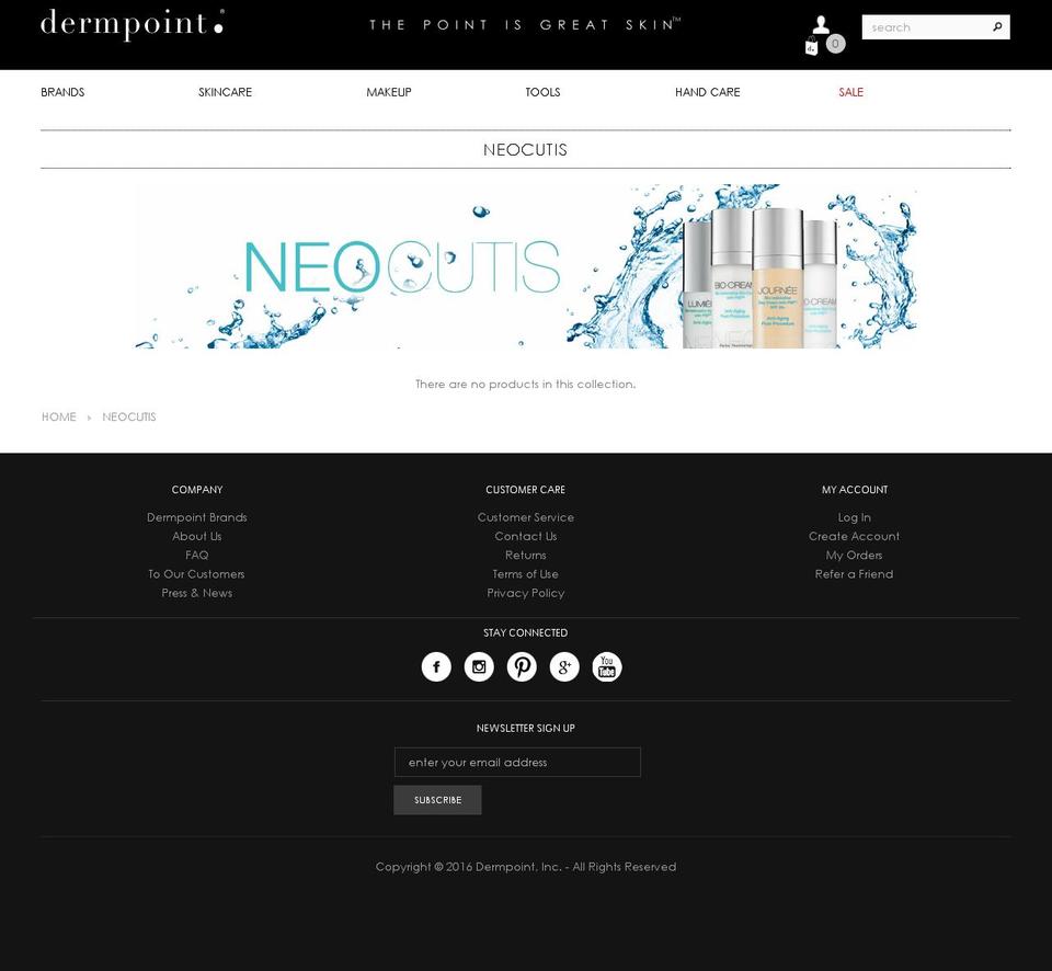 Dermpoint Shopify theme site example neocutissale.com