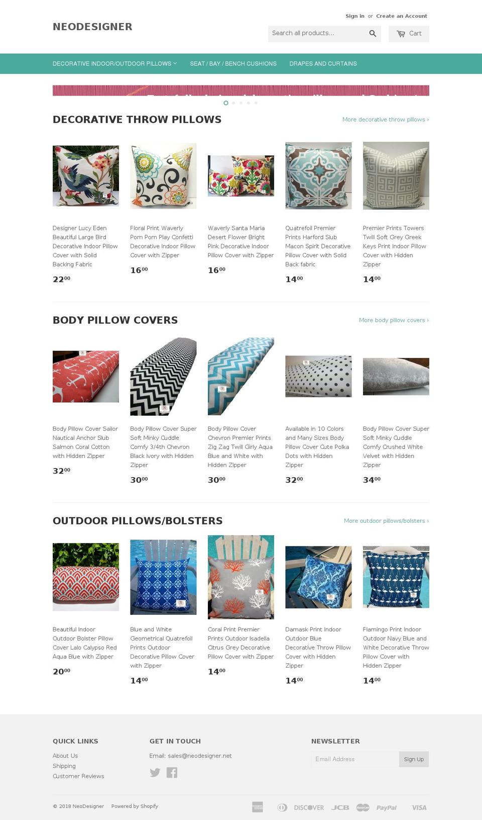 neodesigner.net shopify website screenshot