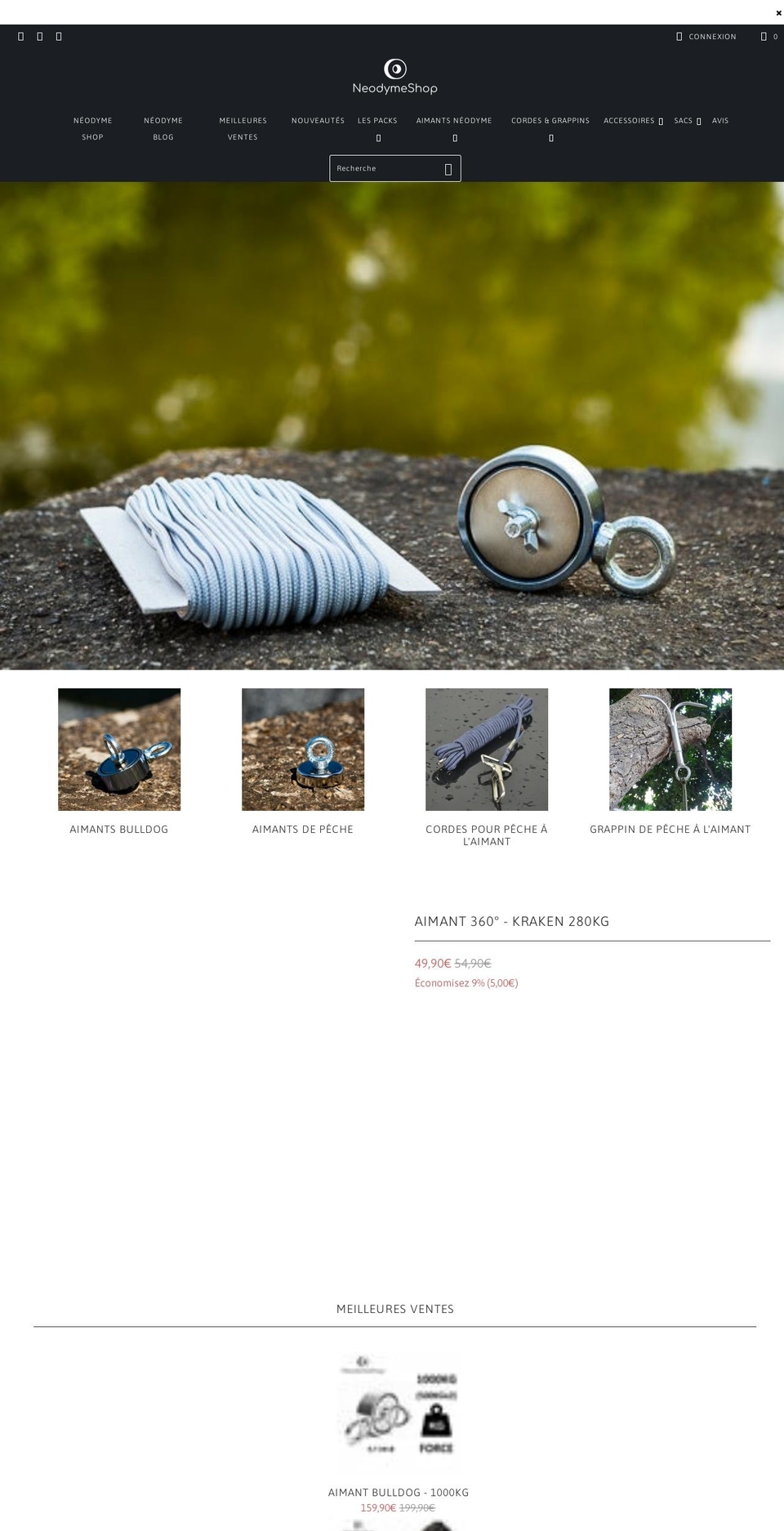 neodyme-shop.com shopify website screenshot