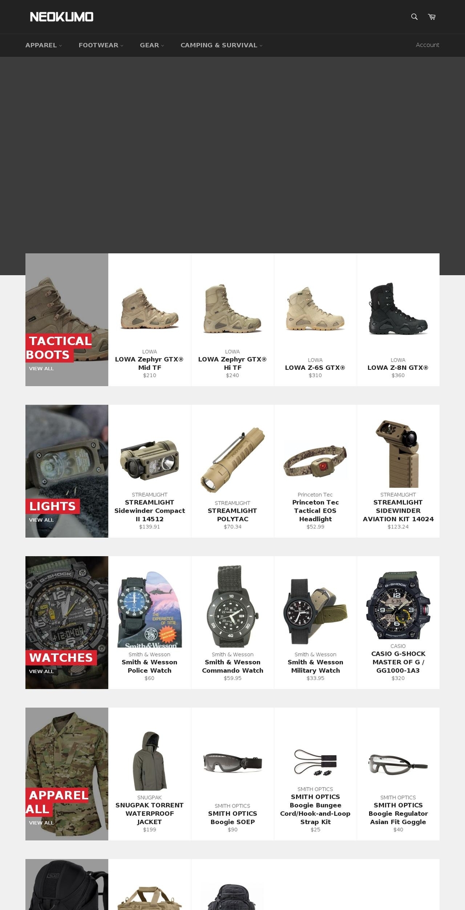 neokumo.com shopify website screenshot