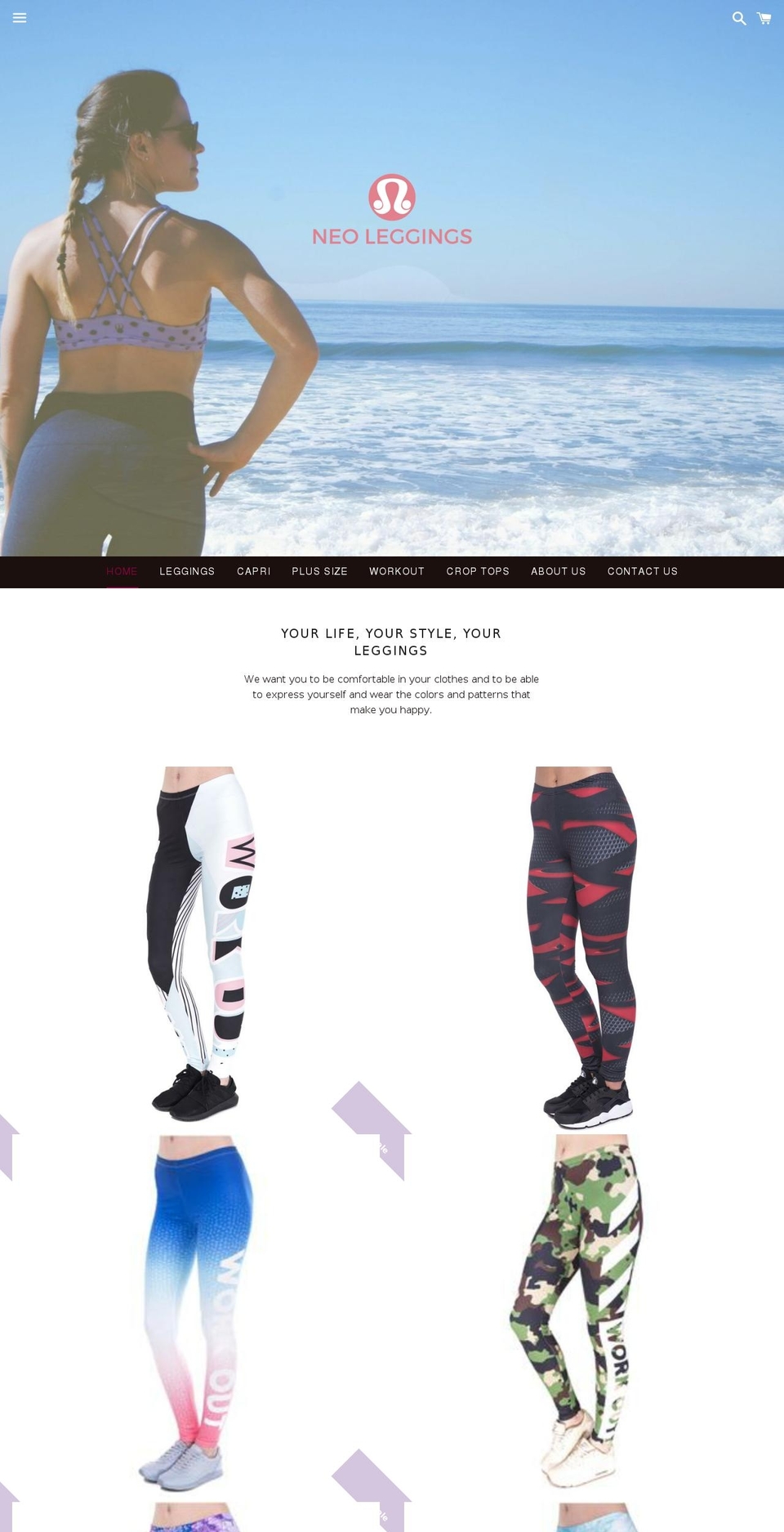 neoleggings.com — Shopify storefront screenshot