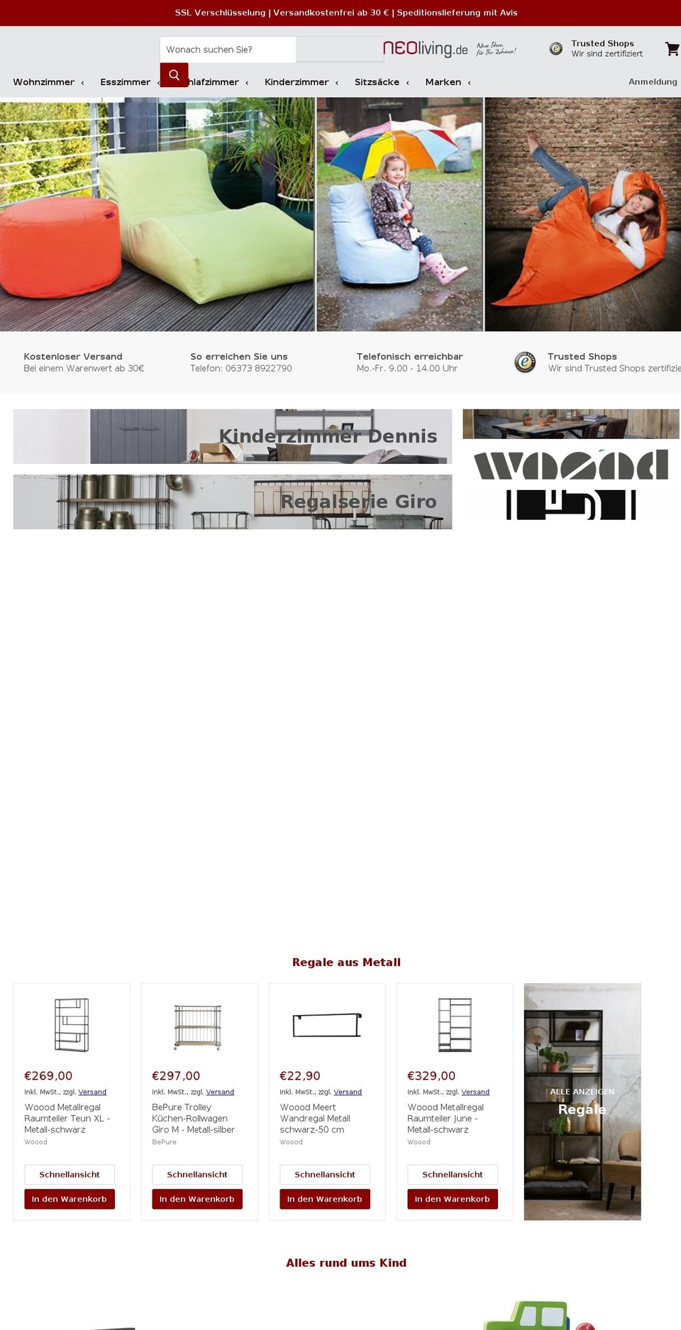 neoliving.de shopify website screenshot