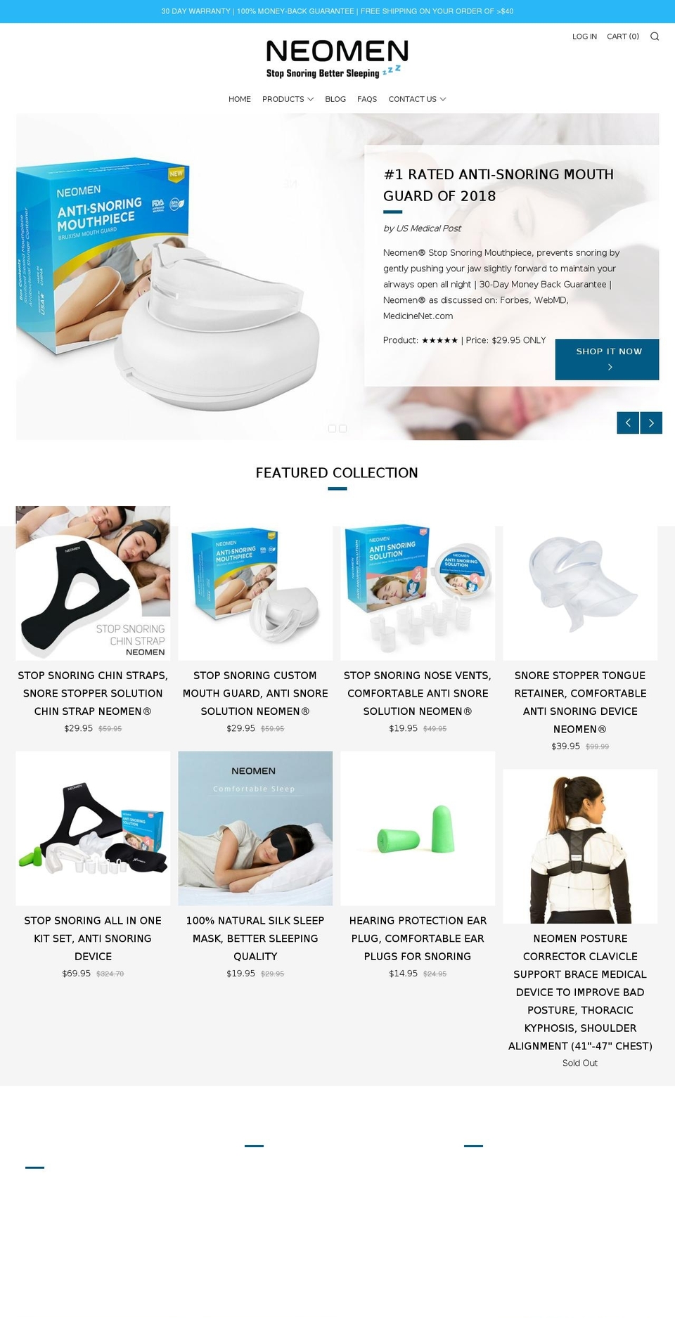 neomenstore.com — Shopify storefront screenshot