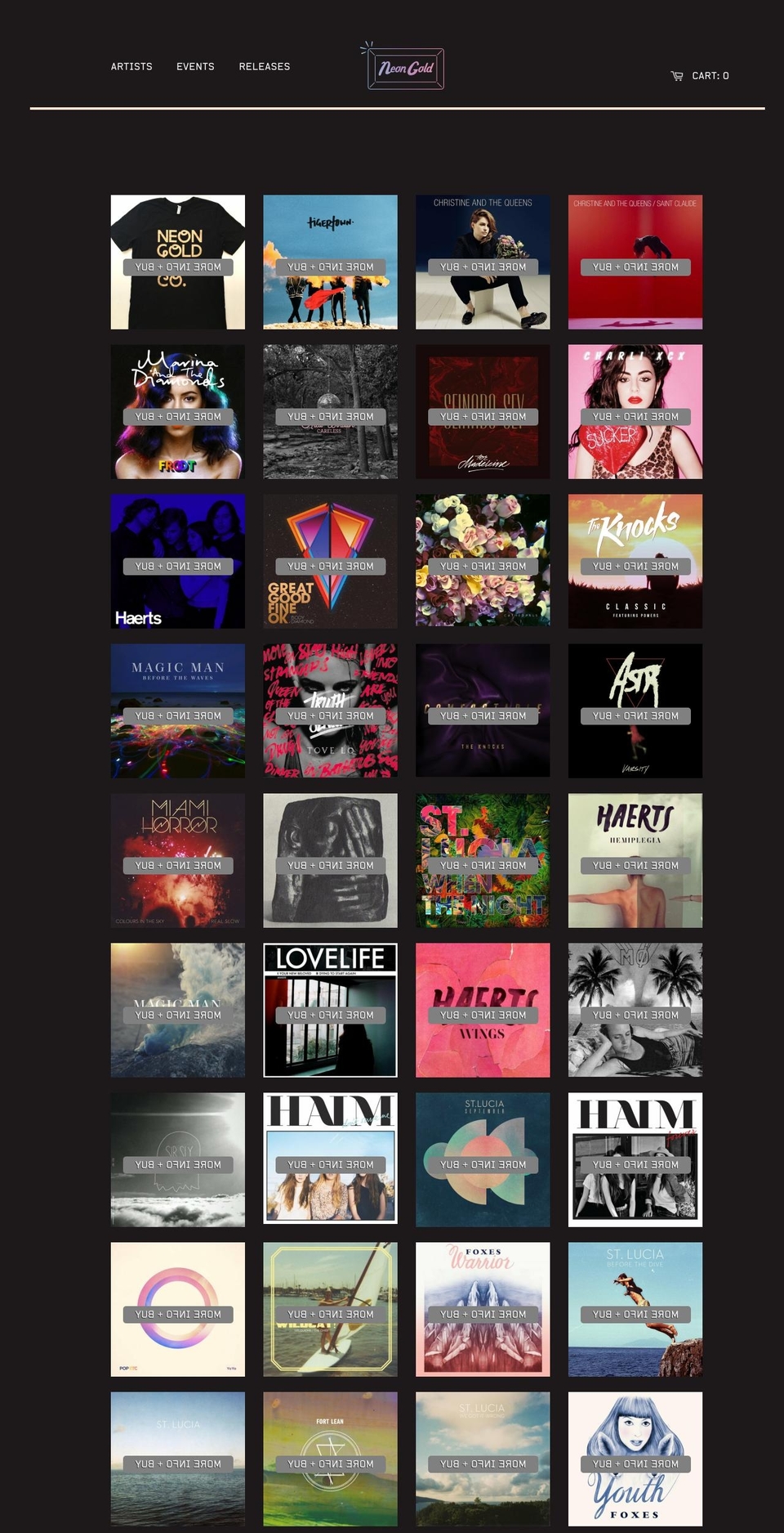 neon-gold-shop.myshopify.com shopify website screenshot
