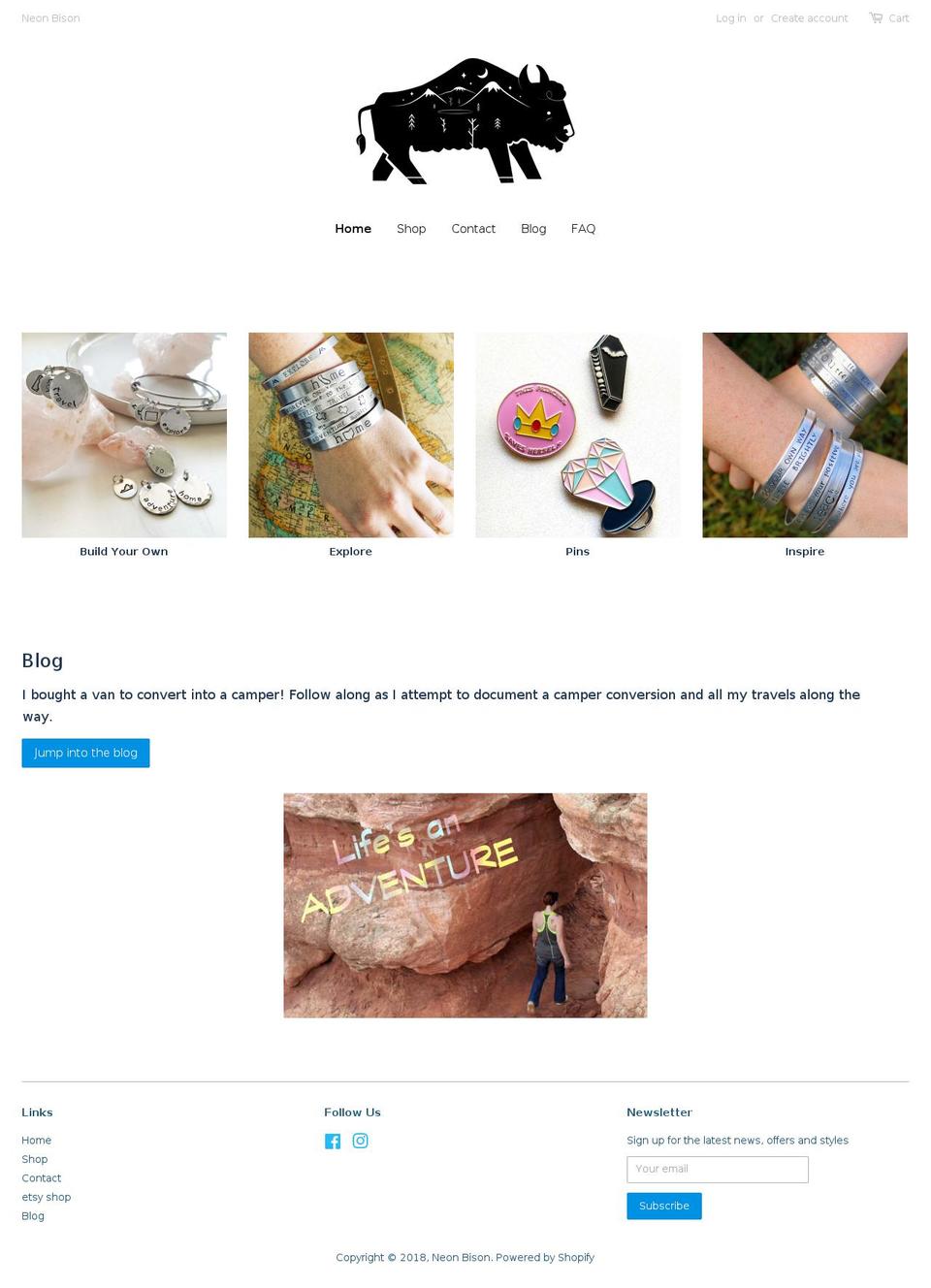 neonbison.com — Shopify storefront screenshot