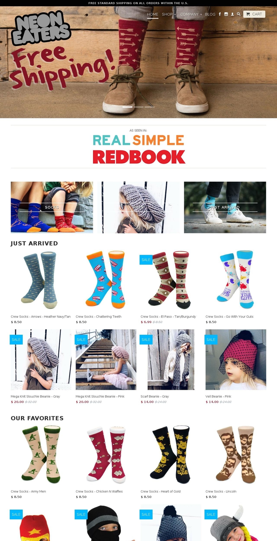 neoneaters.com shopify website screenshot