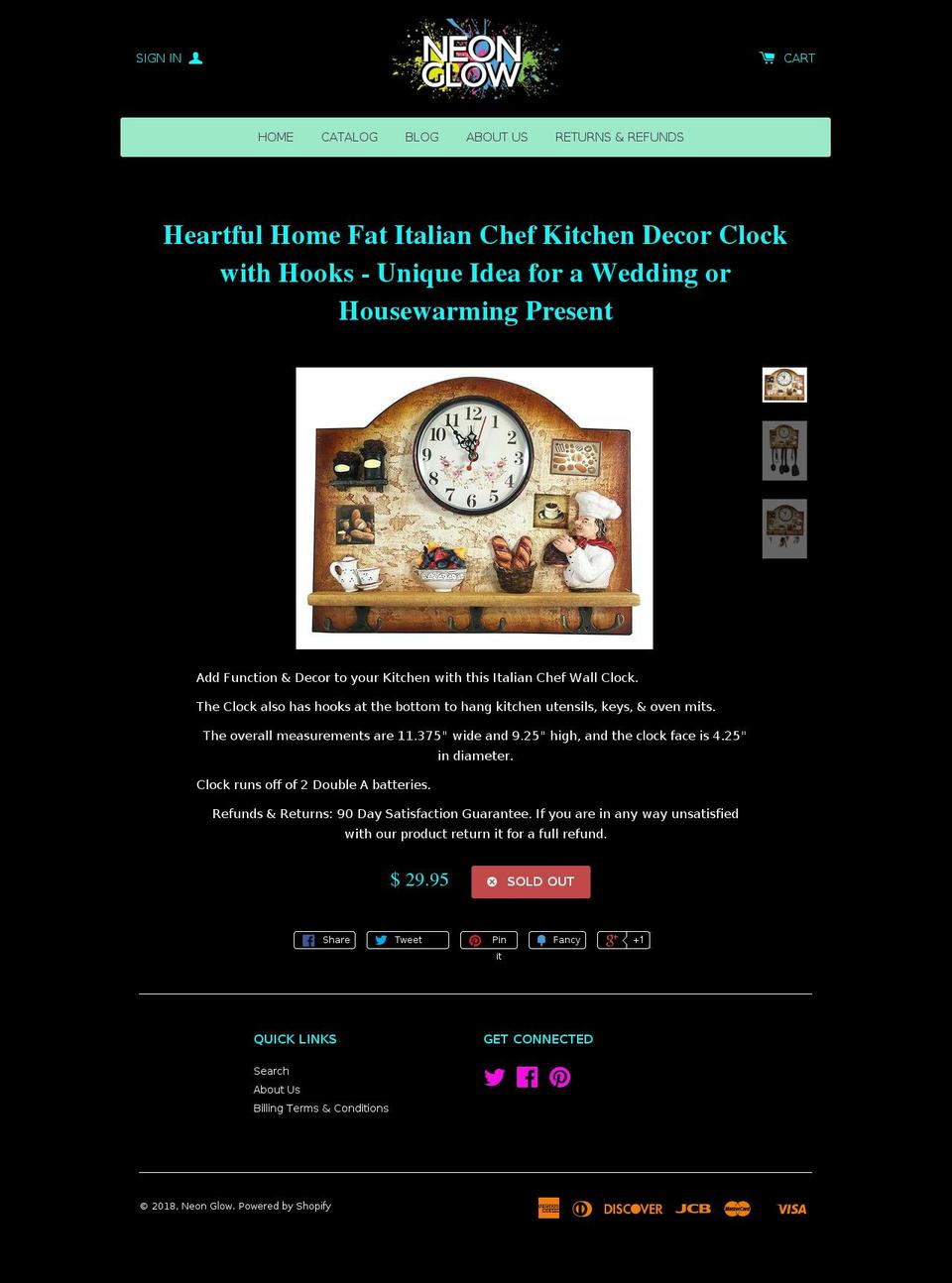 neonglowshop.com — Shopify storefront screenshot
