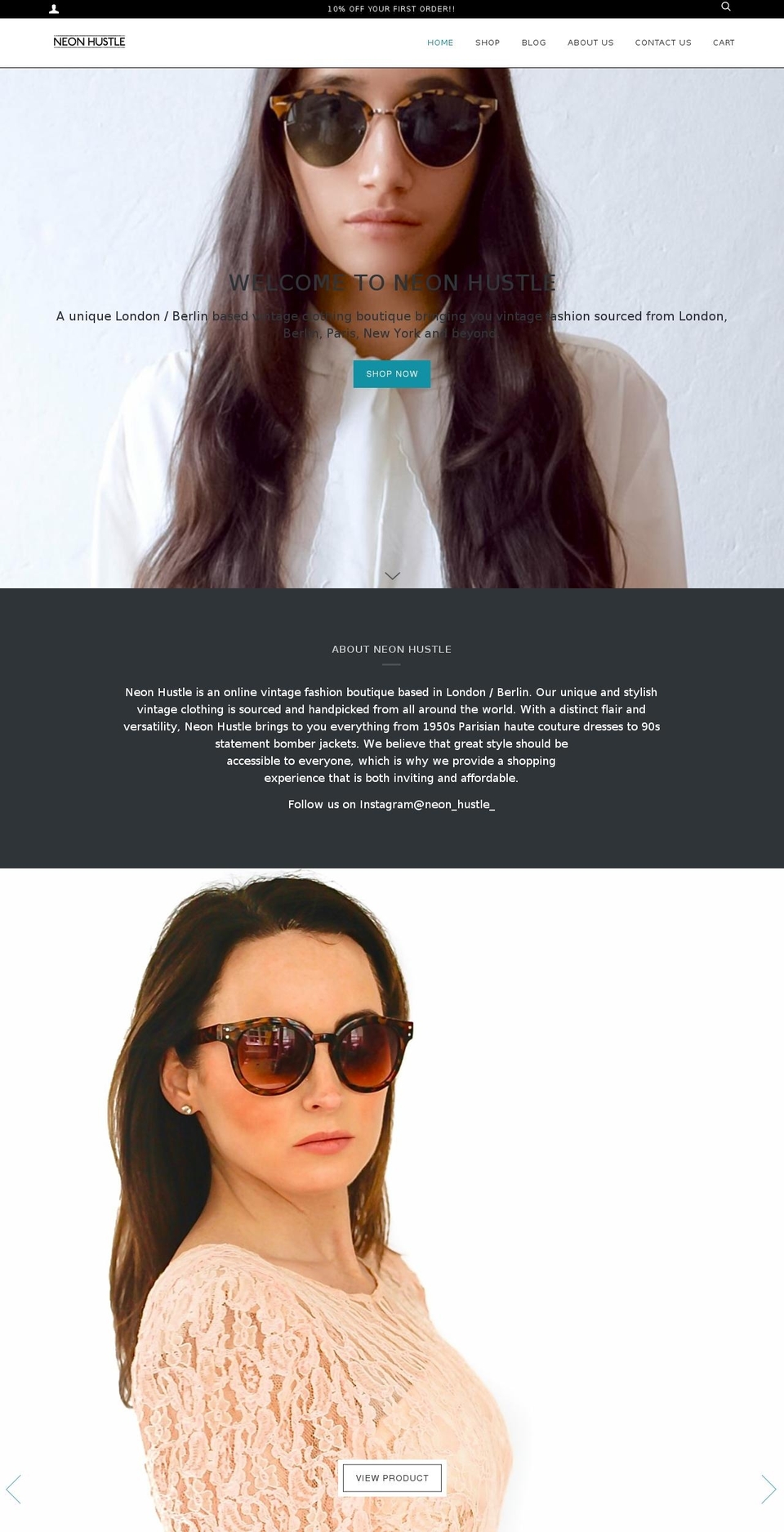neonhustle.com shopify website screenshot