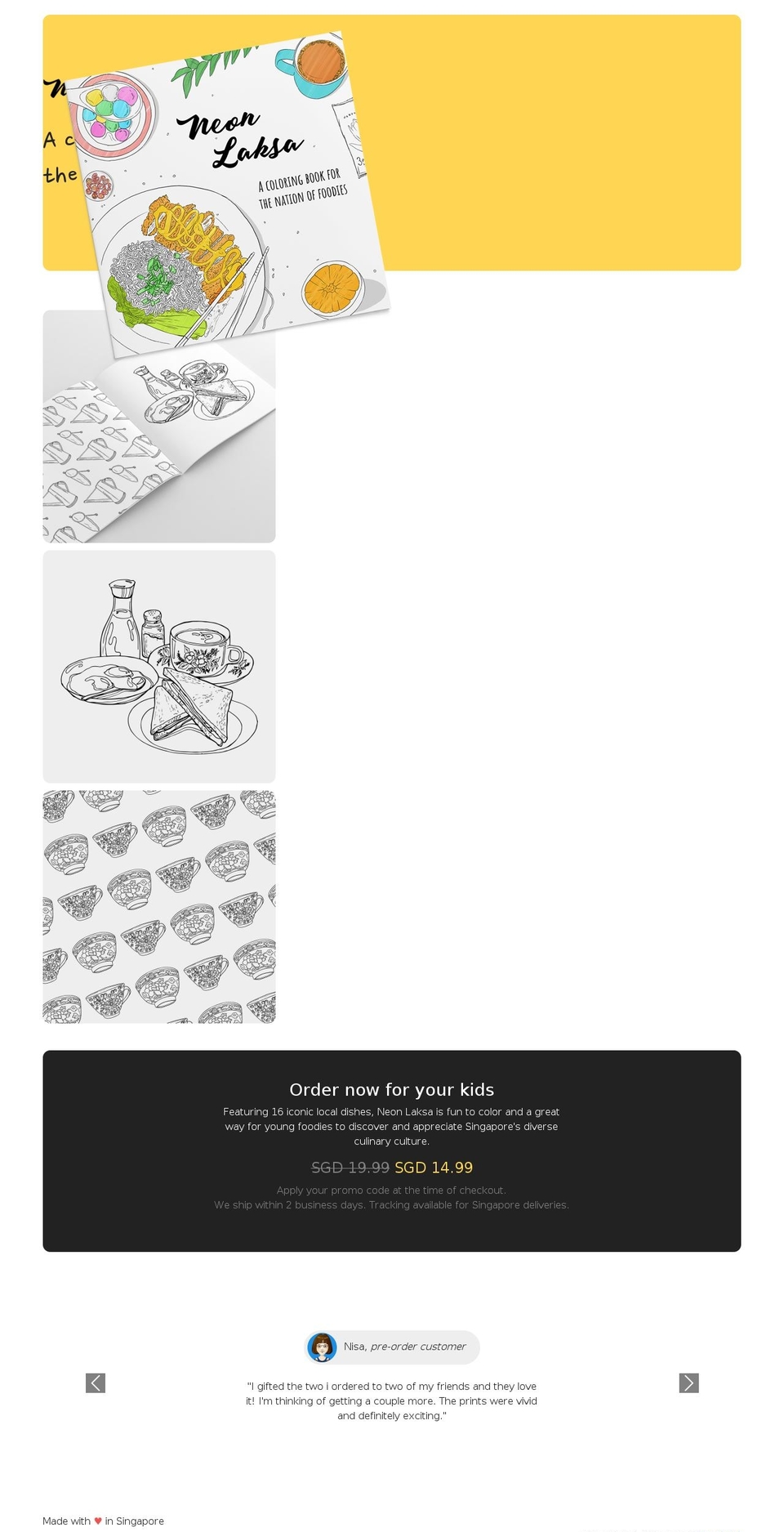 neonlaksa.com — Shopify storefront screenshot