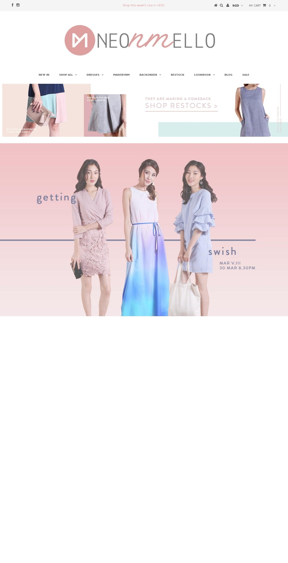 neonmello.com shopify website screenshot