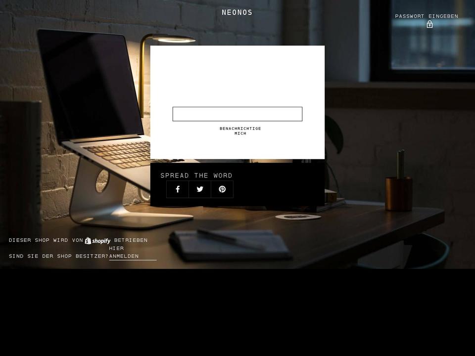 neonos.de shopify website screenshot