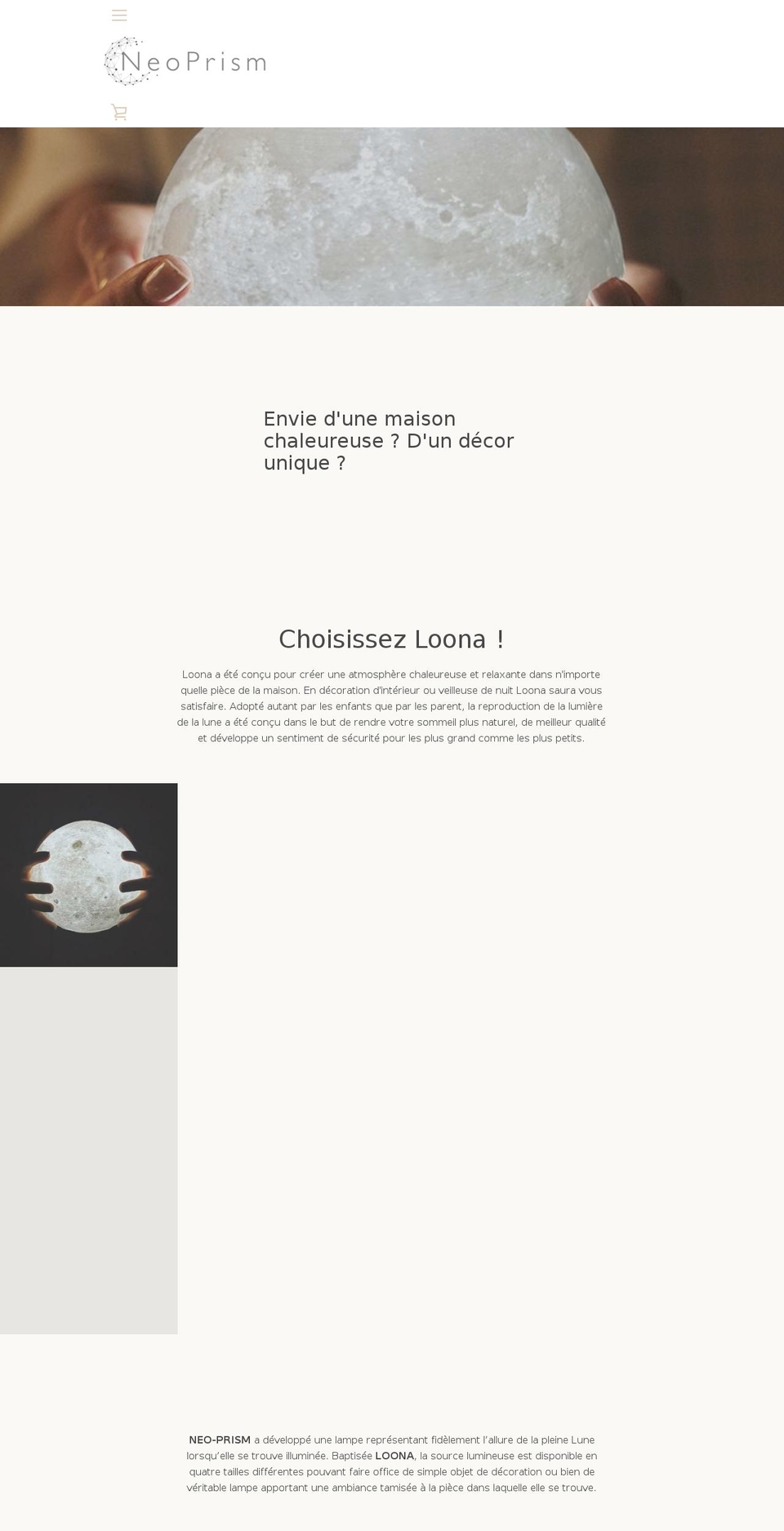 neoprism.ca shopify website screenshot