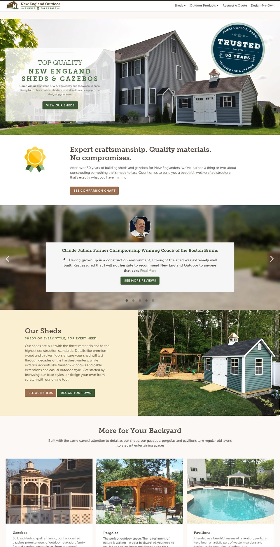 neoutdoorwood.com — Shopify storefront screenshot