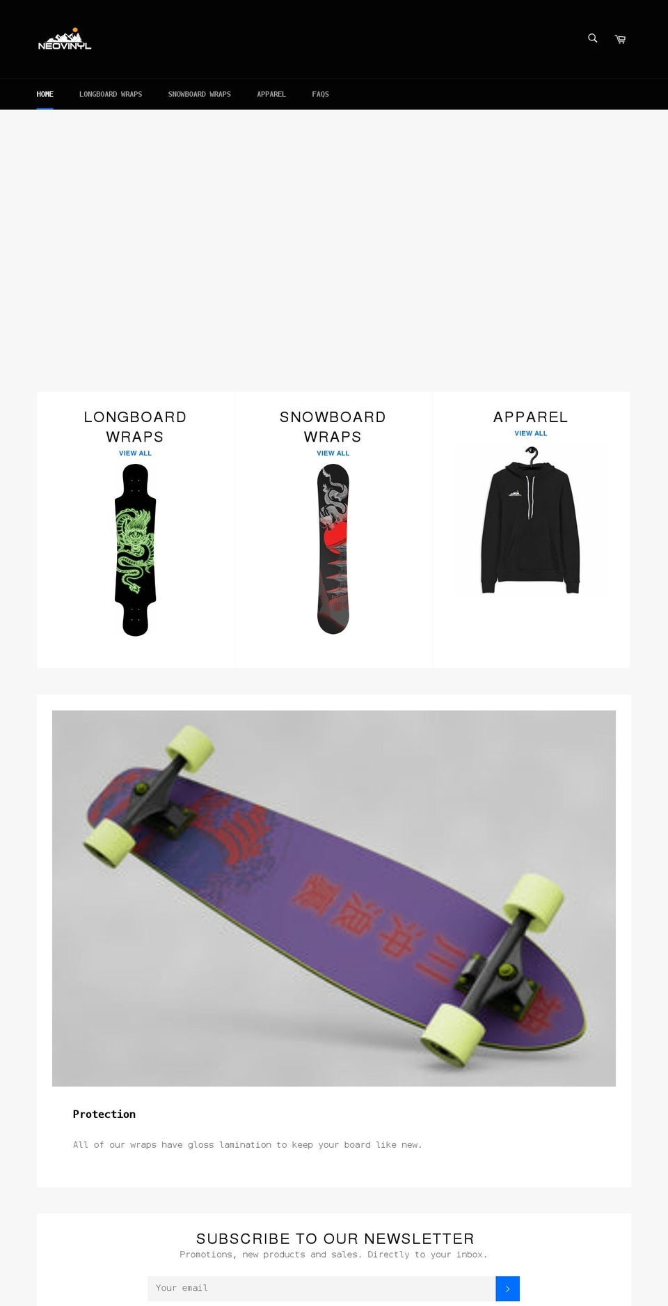 neovinyl.store shopify website screenshot