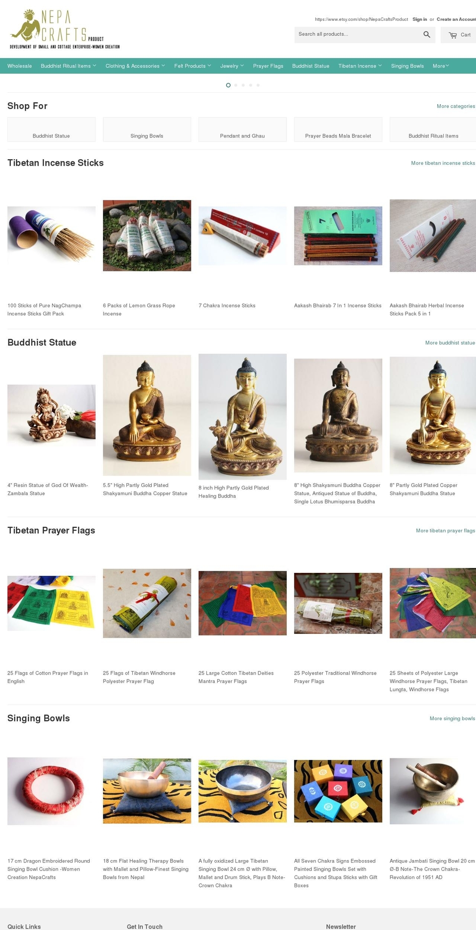 nepacrafts.com shopify website screenshot