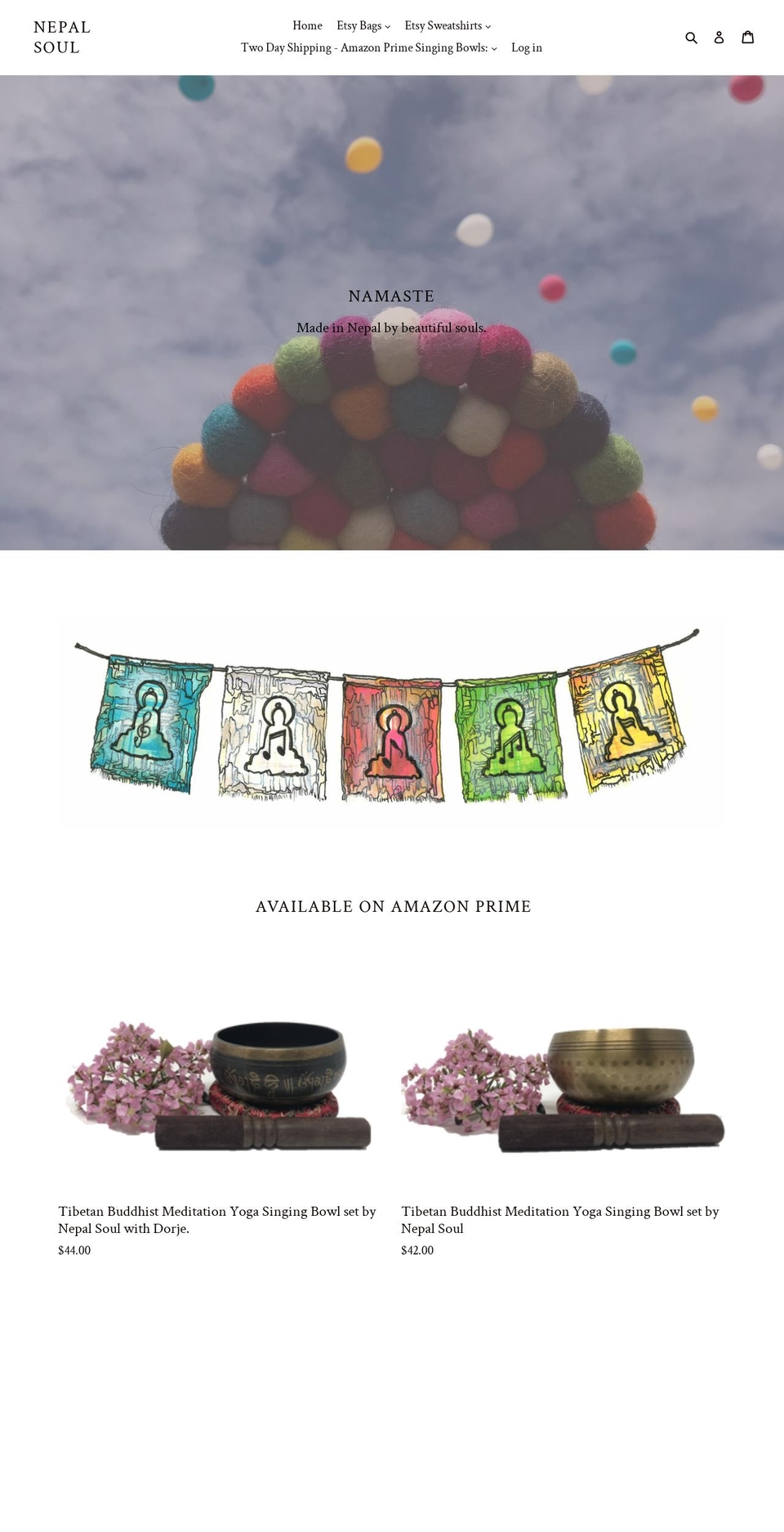 nepalsoul.com — Shopify storefront screenshot