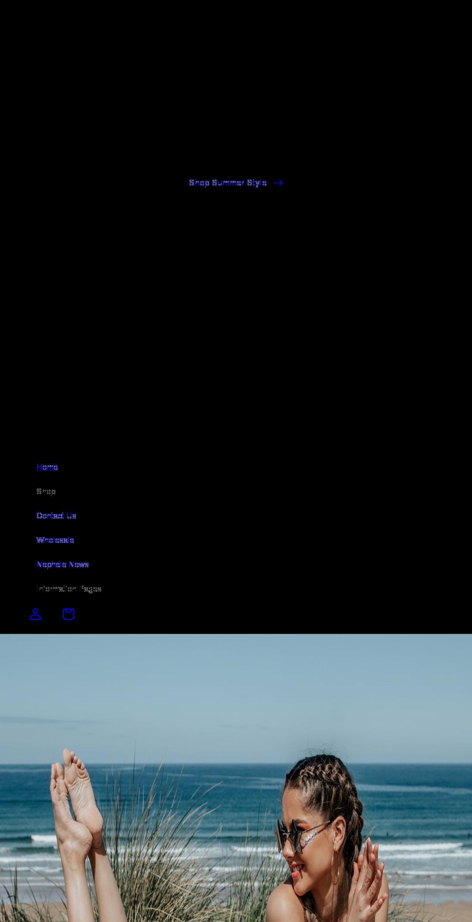 nephelebags.com shopify website screenshot