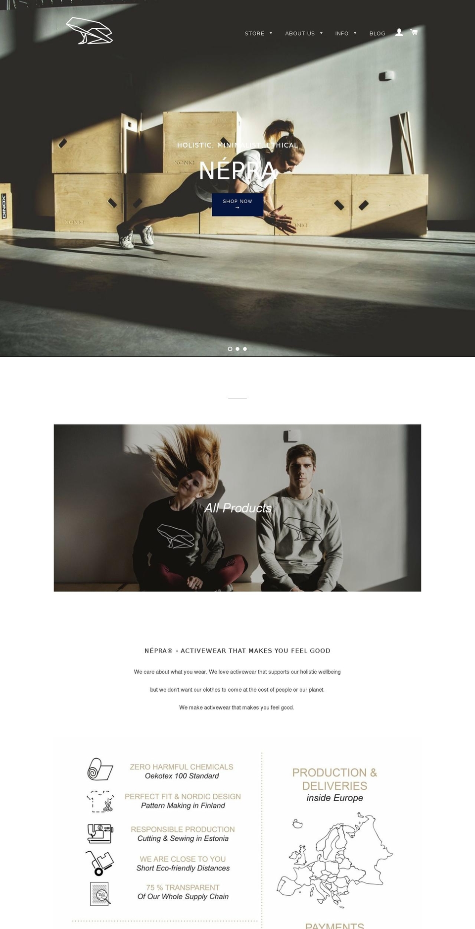 neprawear.com — Shopify storefront screenshot