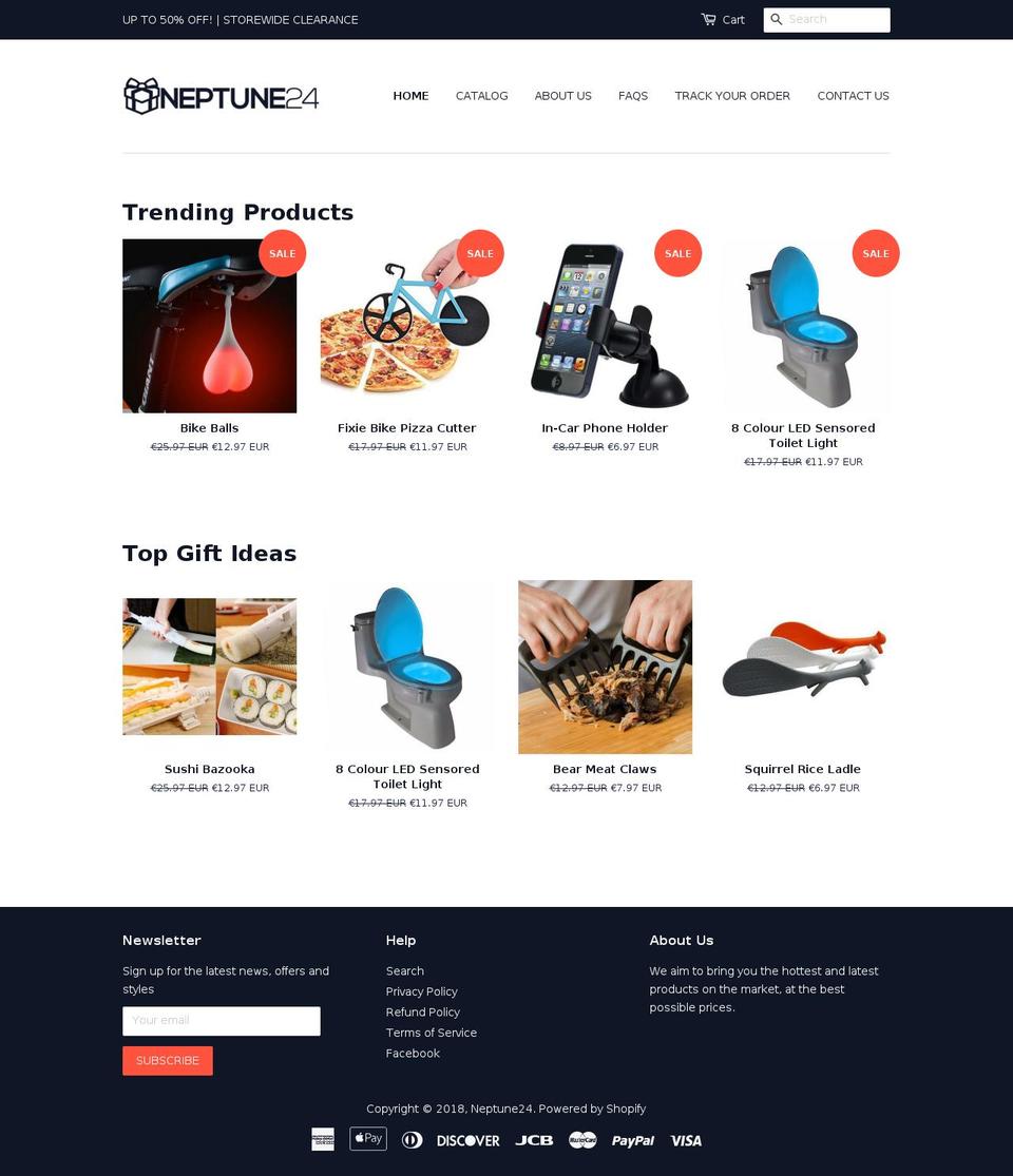 ecom-domination-theme Shopify theme site example neptune24.com