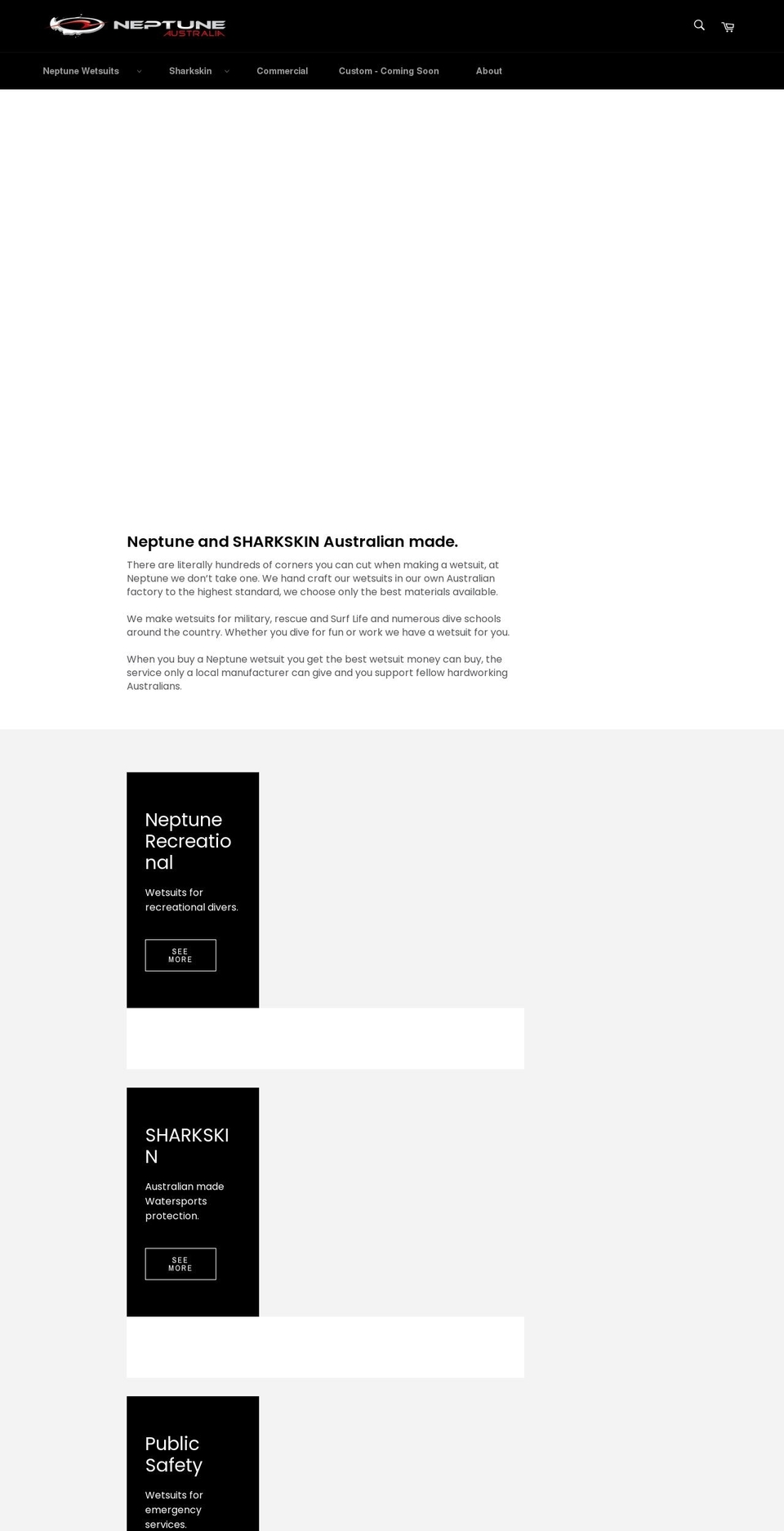 neptunesports.com.au shopify website screenshot