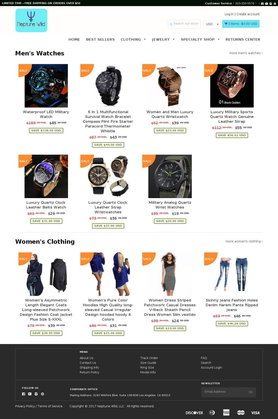 shopifybooster1-7-2 Shopify theme site example neptunewild.com