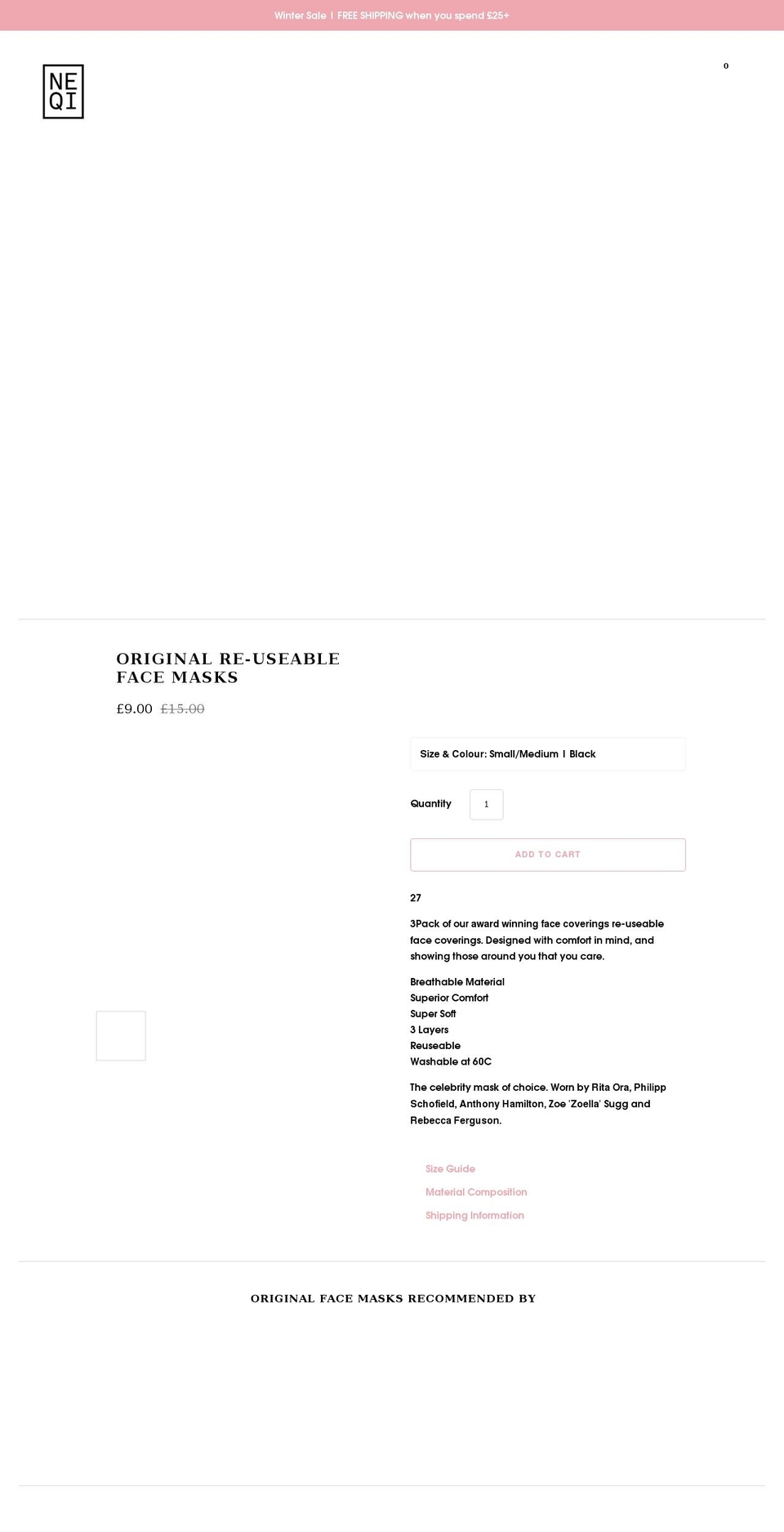neqi.co.uk shopify website screenshot