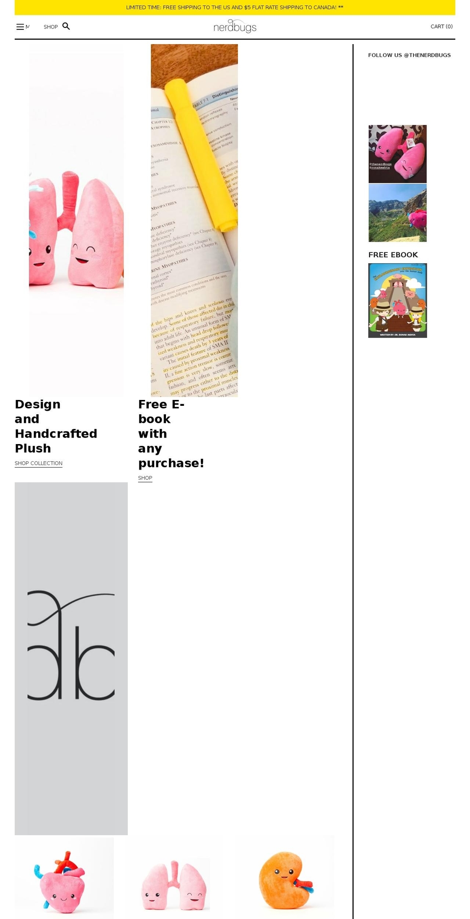 nerdbugs.com — Shopify storefront screenshot