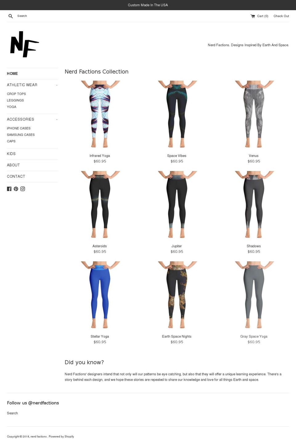 nerdfactions.com — Shopify storefront screenshot