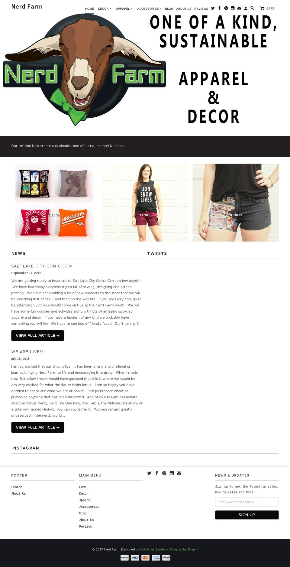 nerdfarm.com shopify website screenshot
