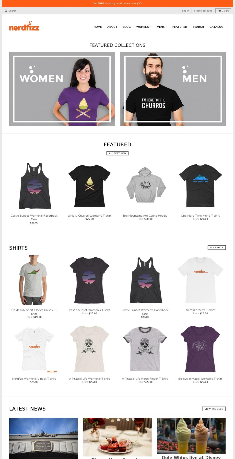 nerdfizz.com — Shopify storefront screenshot