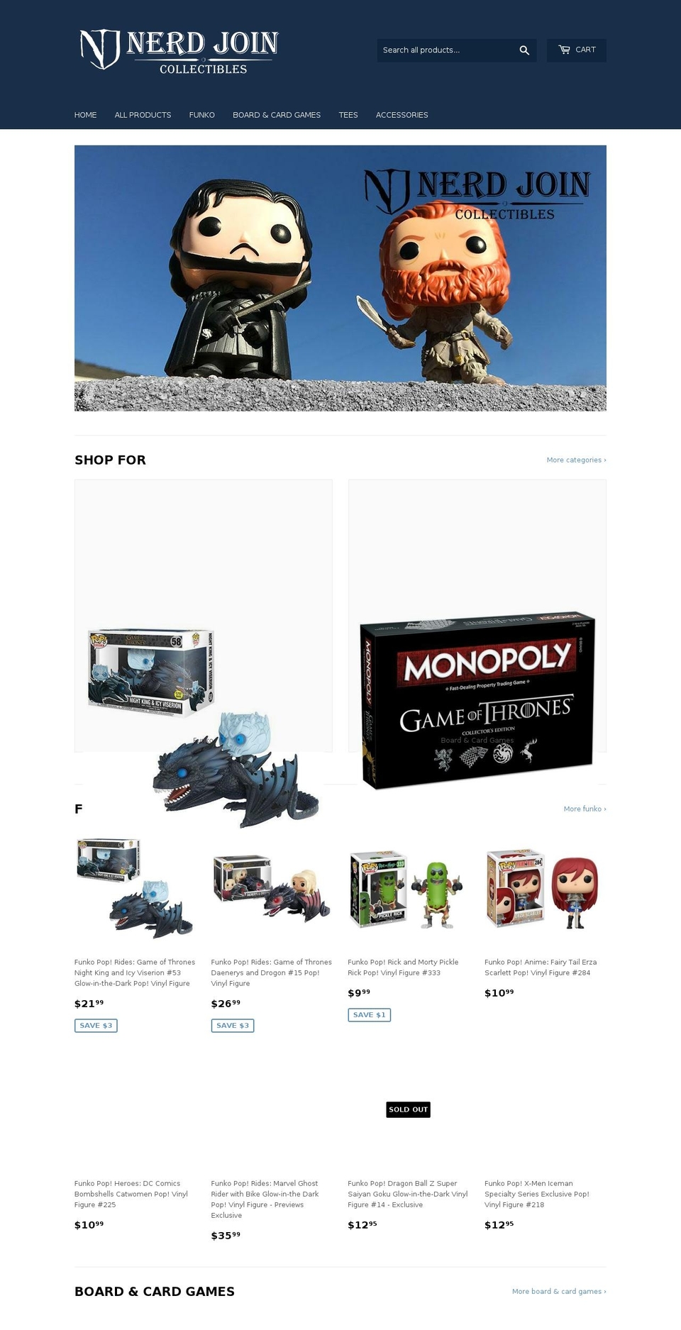 nerdjoin.com — Shopify storefront screenshot