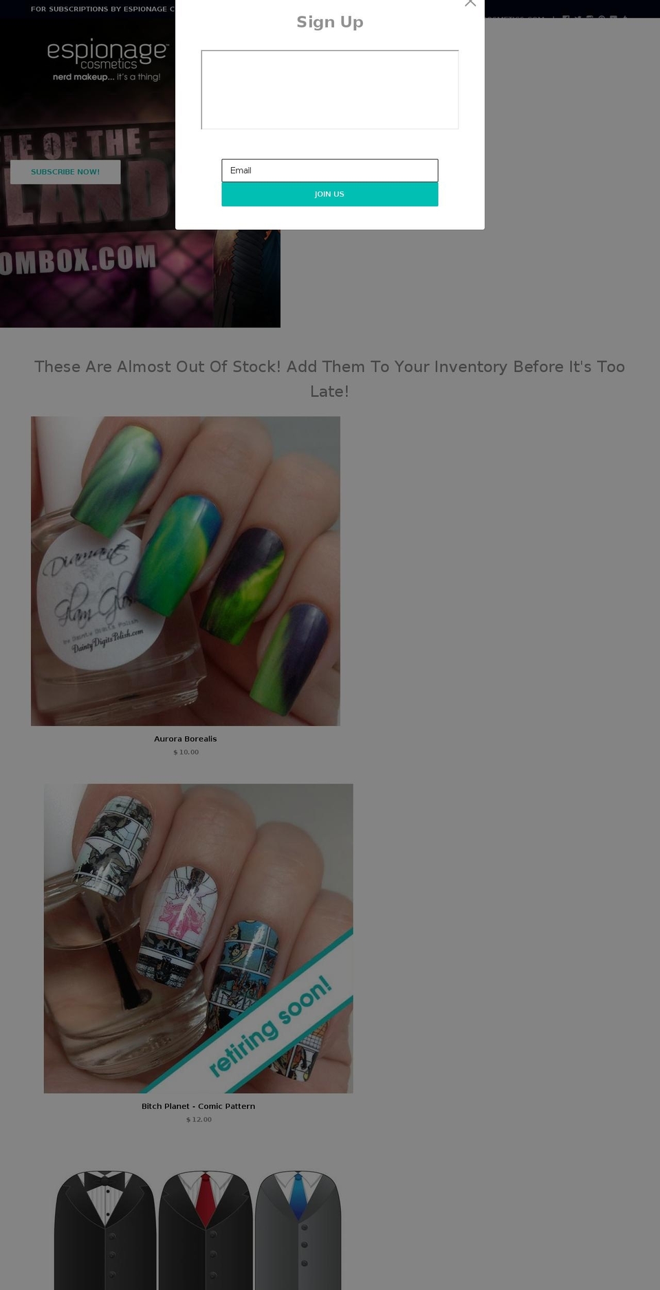 nerdmanicure.com shopify website screenshot
