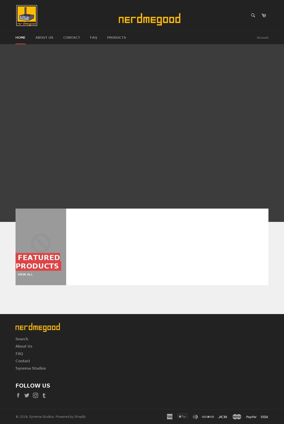nerdmegood.com — Shopify storefront screenshot