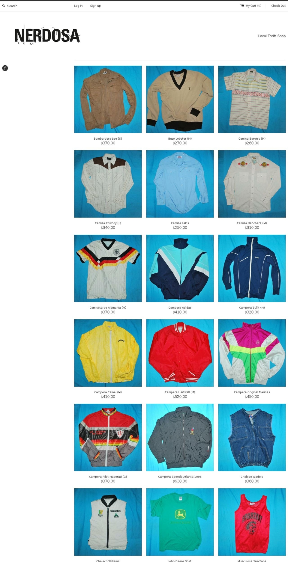 nerdosa.com — Shopify storefront screenshot