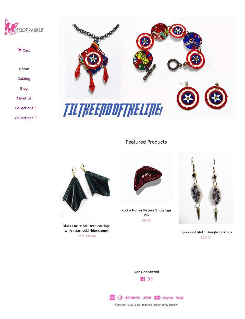 nerdsparkle.com — Shopify storefront screenshot