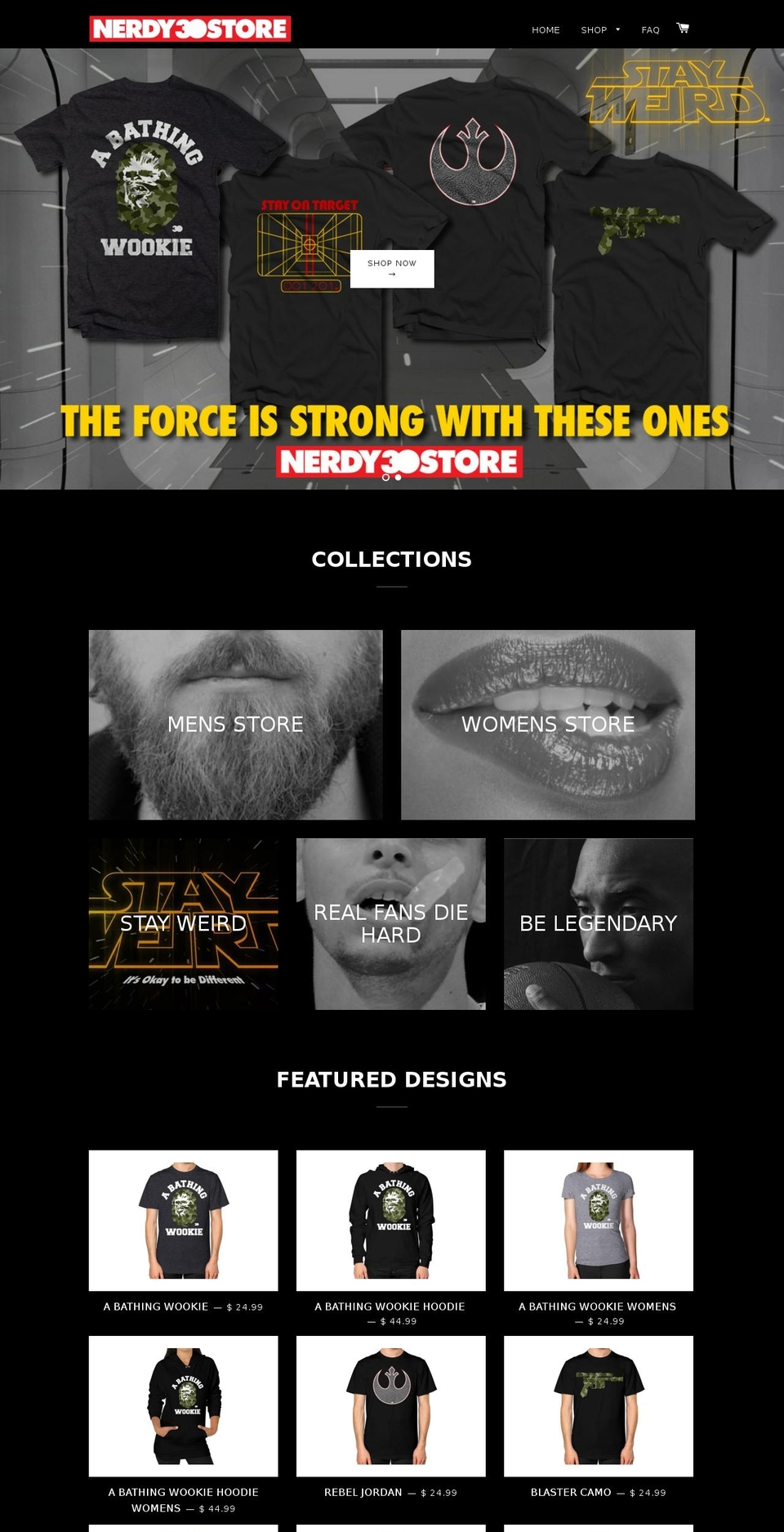 nerdy30store.com shopify website screenshot