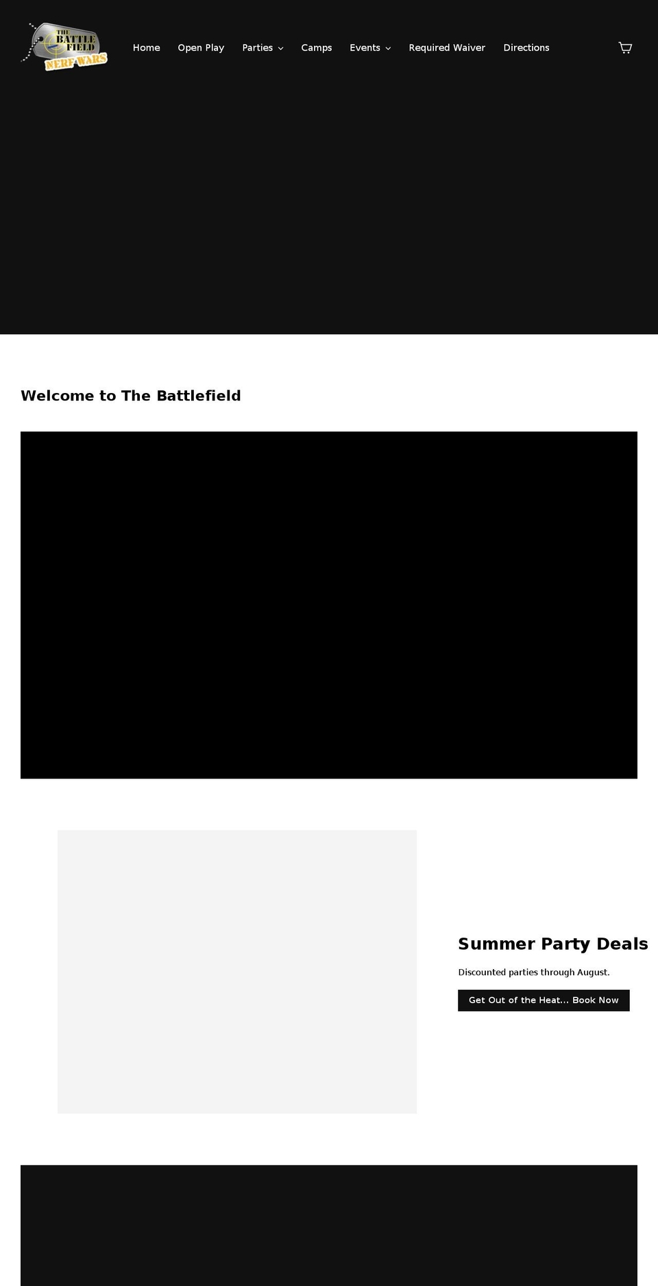 nerfwarstx.com shopify website screenshot