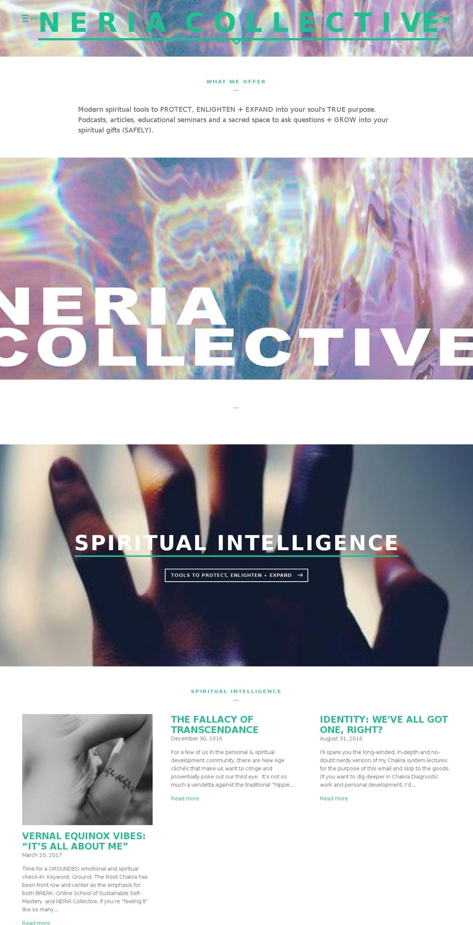 neriacollective.com — Shopify storefront screenshot