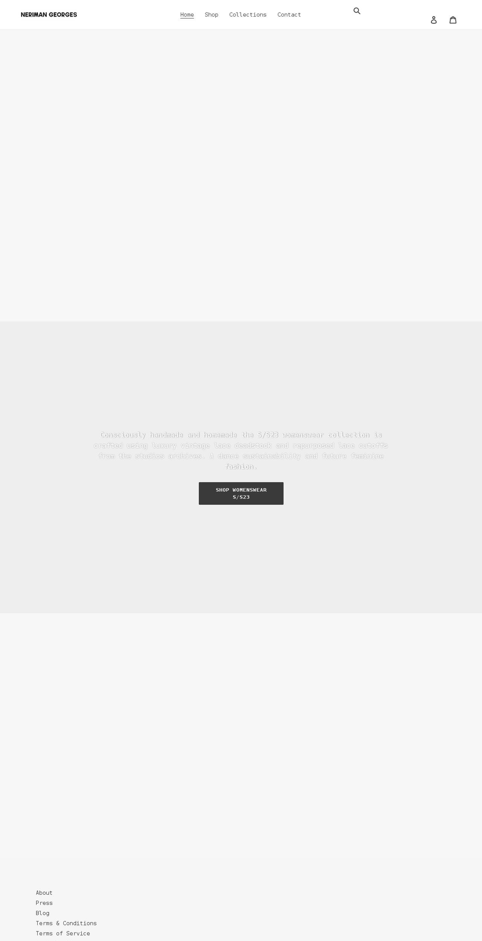 nerimangeorges.com shopify website screenshot