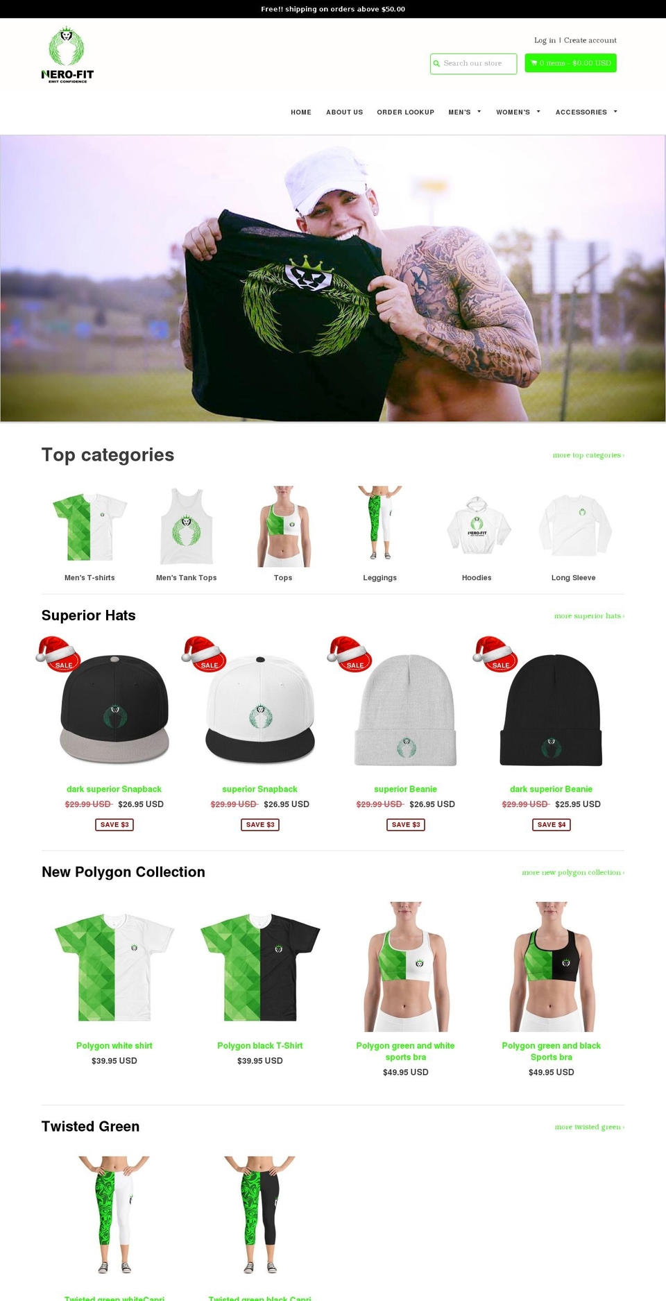 nero-fit.com — Shopify storefront screenshot