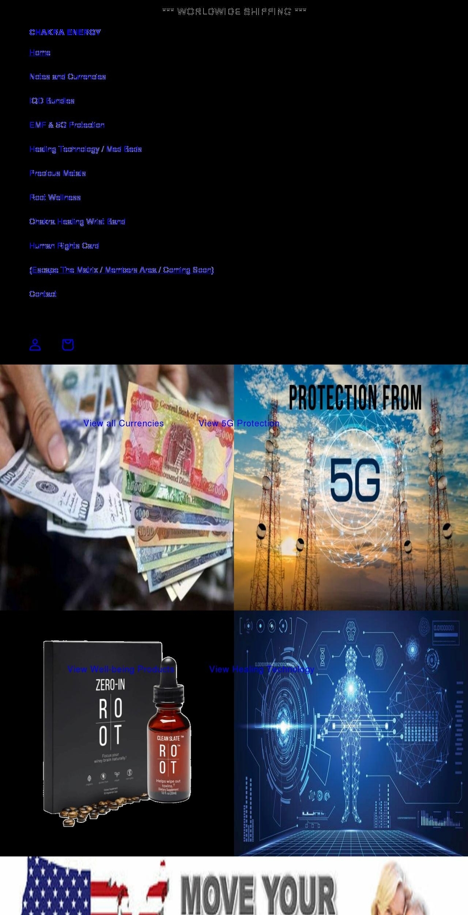 nesara.shop shopify website screenshot