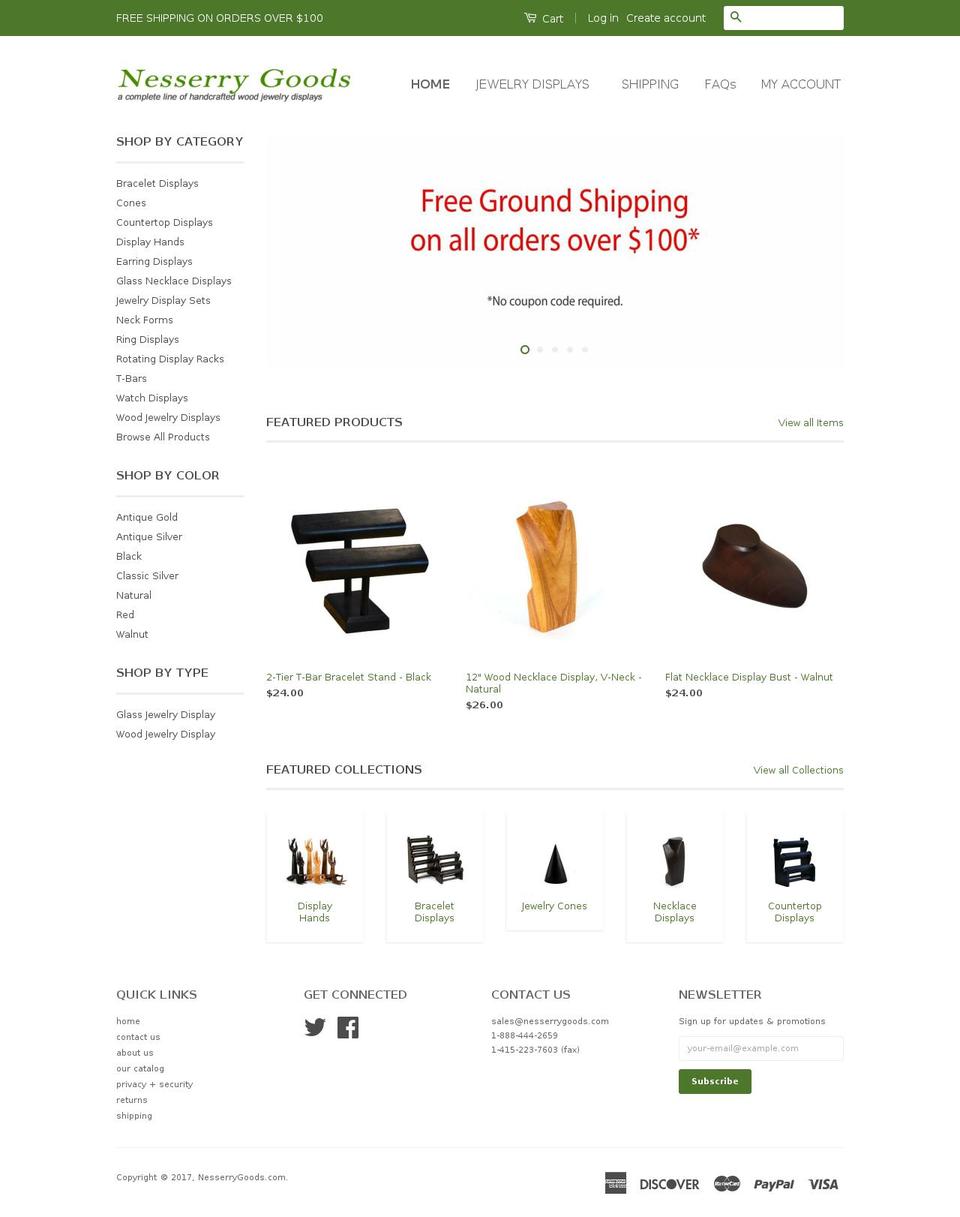 neserrygoods.com shopify website screenshot