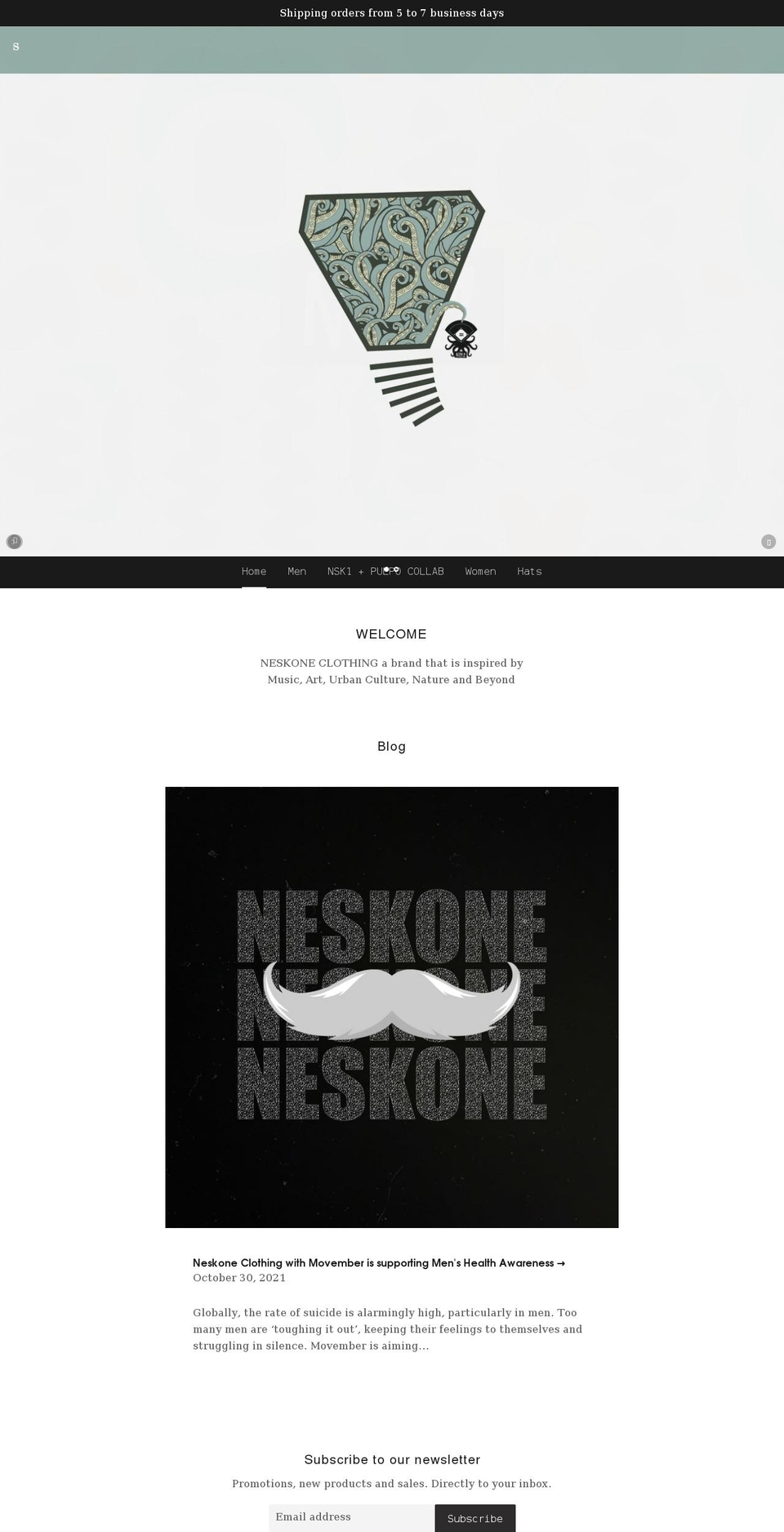 neskone.com shopify website screenshot