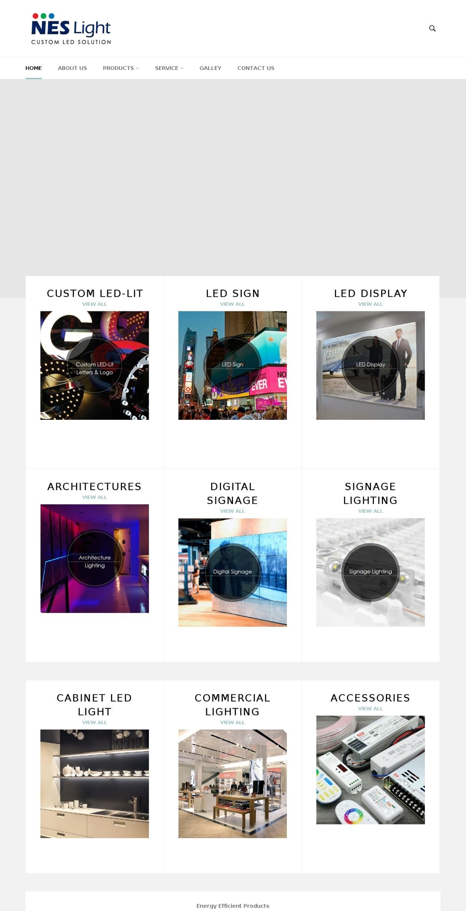 neslight.com shopify website screenshot
