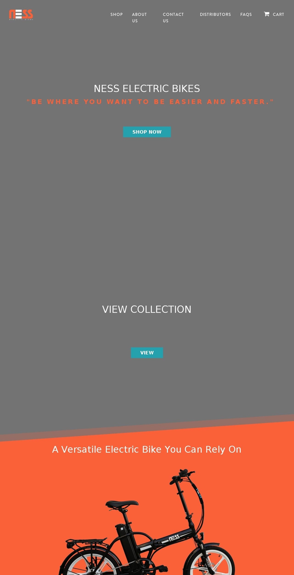 nessbikes.com shopify website screenshot